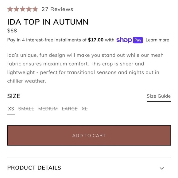 NWT RESA Ida mesh crop top in Dallas (animal print) - Small - Picture 4 of 4